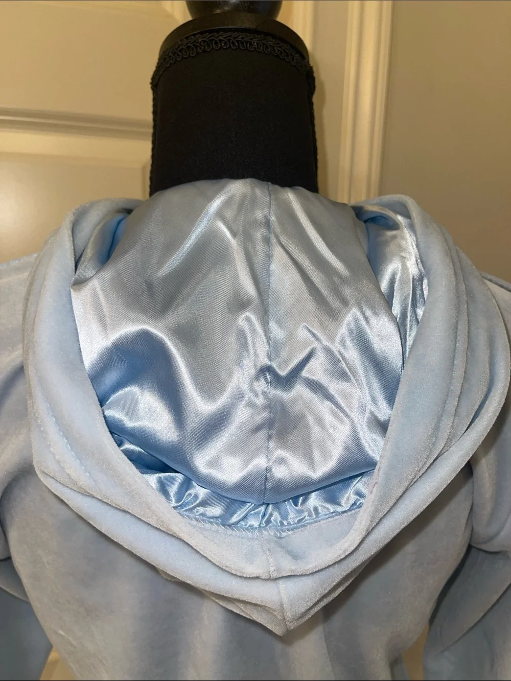 Nike baby blue velour track suit